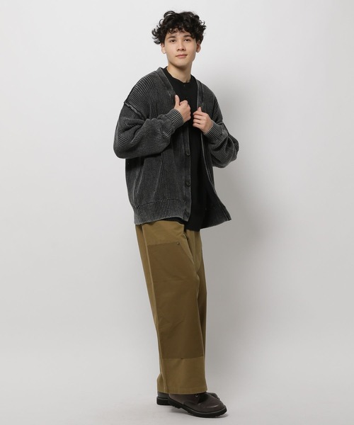 niko and...(ニコアンド)の「透かし切り替え加工ニットカーディガン(カーディガン/ボレロ・メンズ・ブラック/ベージュ/ライトブルー・LARGE/MEDIUM)」の5枚目の写真