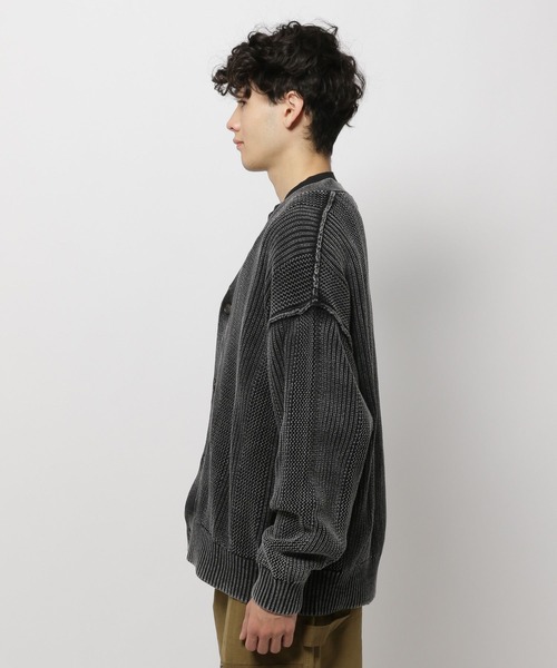 niko and...(ニコアンド)の「透かし切り替え加工ニットカーディガン(カーディガン/ボレロ・メンズ・ブラック/ベージュ/ライトブルー・LARGE/MEDIUM)」の14枚目の写真