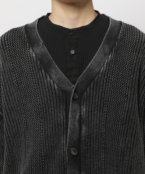 niko and...(ニコアンド)の「透かし切り替え加工ニットカーディガン(カーディガン/ボレロ・メンズ・ブラック/ベージュ/ライトブルー・LARGE/MEDIUM)」の16枚目の写真