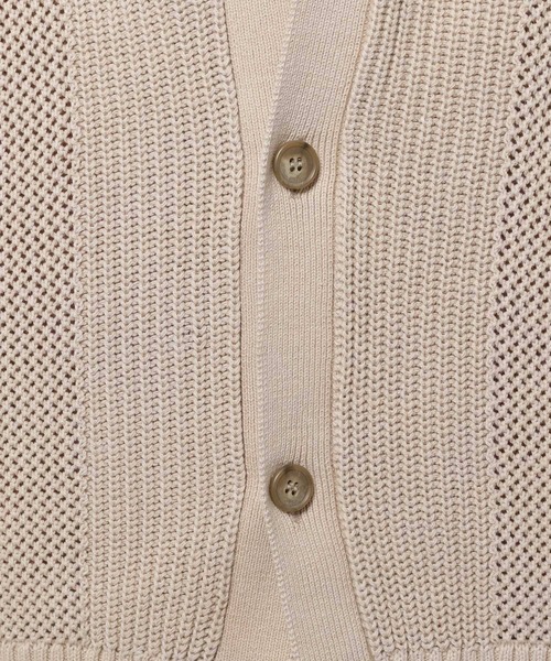 niko and...(ニコアンド)の「透かし切り替え加工ニットカーディガン(カーディガン/ボレロ・メンズ・ブラック/ベージュ/ライトブルー・LARGE/MEDIUM)」の21枚目の写真