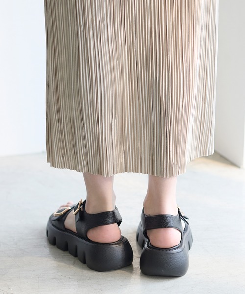 coca(ANDEX shoes product)(コカ)の「ダブルベルト バックル サンダル(サンダル・レディース・ホワイト/ブラック・LARGE/MEDIUM/SMALL)」の17枚目の写真