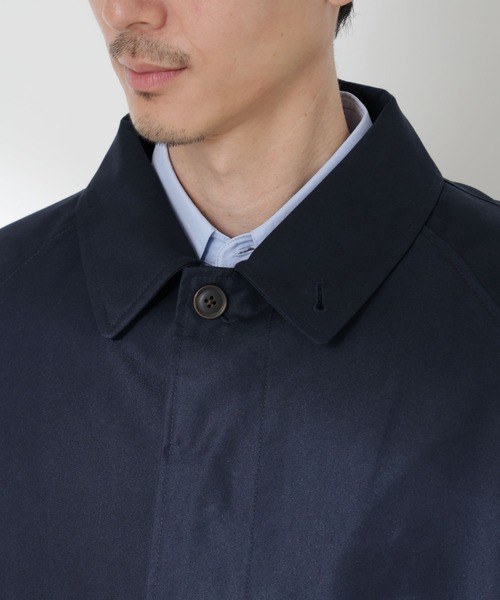 NANO universe（ナノユニバース）の「撥水ギャバラグランステンカラーコート（ステンカラーコート・メンズ・ベージュ/ダークネイビー・S/M/L）」の22枚目の写真