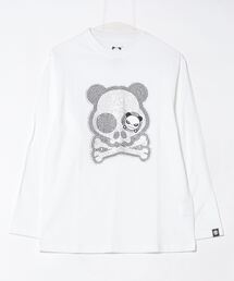 HIPANDA | (HIPANDA ハイパンダ) 男女兼用 HIIPANDA スカル ロゴ ロンT(Tシャツ/カットソー)