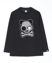 HIPANDA（ハイパンダ）の「(HIPANDA ハイパンダ) 男女兼用 HIIPANDA スカル ロゴ ロンT（Tシャツ/カットソー）」