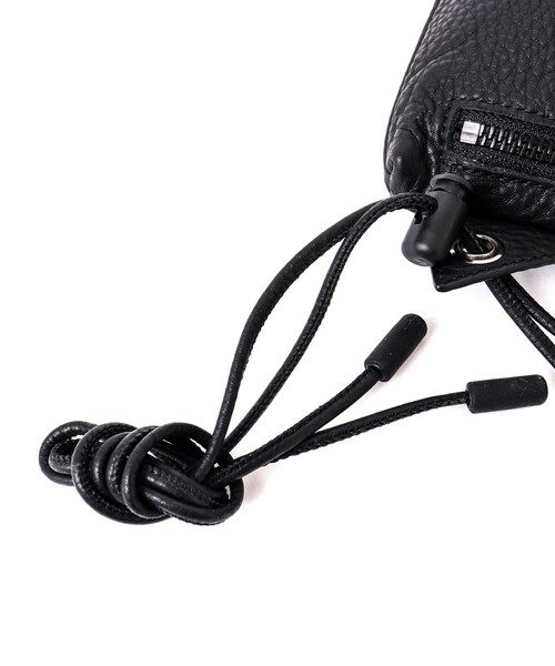 waku（ワク）の「【waku/ワク】レザー巾着ミニショルダー WK-0030（ショルダーバッグ・メンズ・ブラック・FREE）」の15枚目の写真