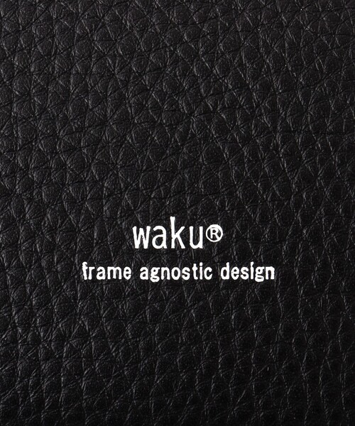 waku（ワク）の「【waku/ワク】レザー巾着ミニショルダー WK-0030（ショルダーバッグ・メンズ・ブラック・FREE）」の6枚目の写真
