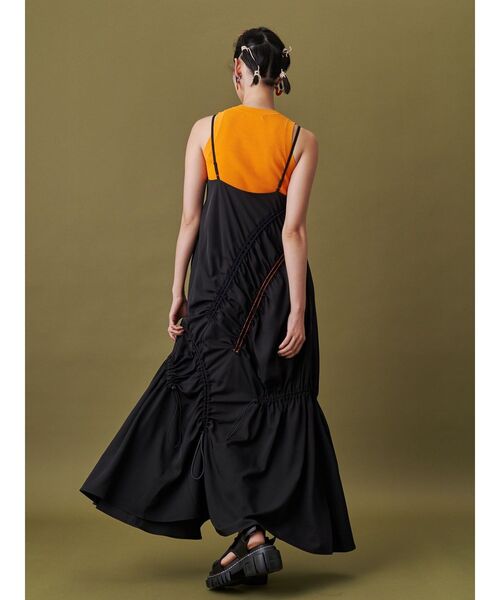 UN3D.（アンスリード）の「BASIC RIB KT TT / ベーシックリブニットタンクトップ（タンクトップ・レディース・ベージュ/ブルー/オレンジ/イエロー/ブラック/カーキ・FREE）」の15枚目の写真