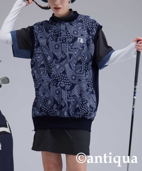STCH】ペイズリー柄ベスト（ベスト）｜antiqua（アンティカ）の