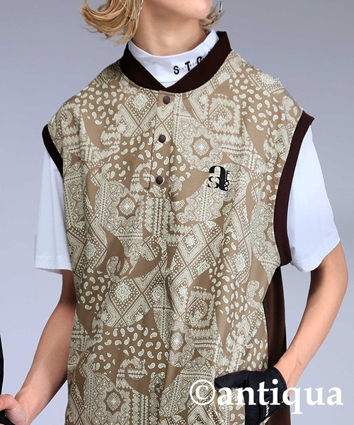 【STCH×ANTIQUA GOLF】ペイズリー柄ベスト 楽天市場】ANTIQUA GOLF×STCH ベスト メンズ 送料無料・(80