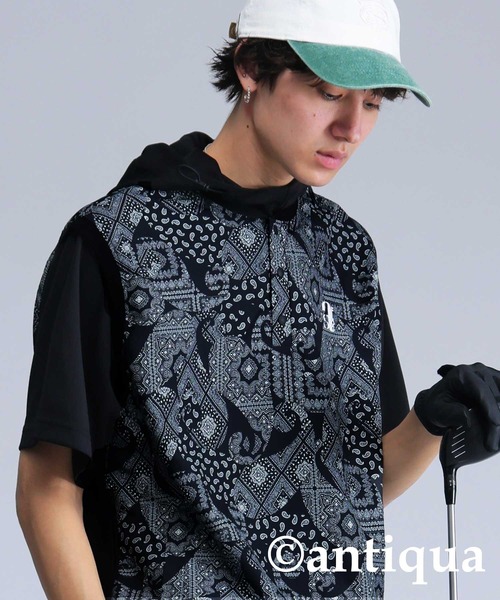 【STCH×ANTIQUA GOLF】ペイズリー柄ベスト STCH】ペイズリー柄ベスト（ベスト）｜antiqua（アンティカ）の