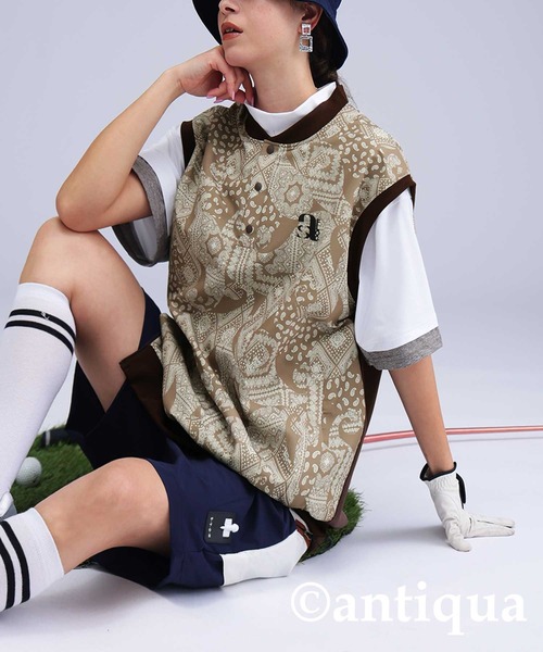 STCH】ペイズリー柄ベスト（ベスト）｜antiqua（アンティカ）の