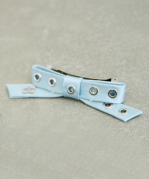 【即日発送】 ガニー GANNI/ Eyelet Satin（その他ヘア Barrette Bow ヘアアクセサリー