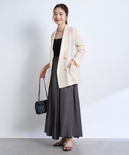 メッシュメタルボタンライトジャケット La boutique BonBon｜【完売カラー再追加!スタッフmiki監修