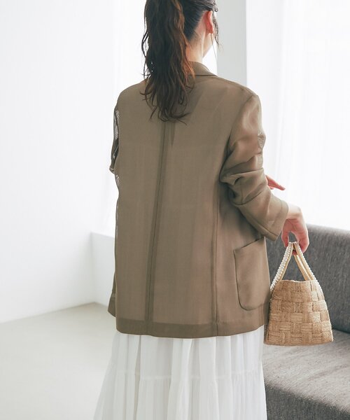 メッシュメタルボタンライトジャケット La boutique BonBon｜【ベストセラーアイテム・miki監修