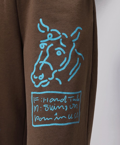 Common Noun（コモン ナウン）の「“HORSE” norahi スウェットパンツ（スウェットパンツ・レディース・ブラウン/杢グレー・M/L）」の18枚目の写真
