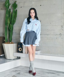 ANDGEEBEE | レイヤードシャツスカパン(スカート)