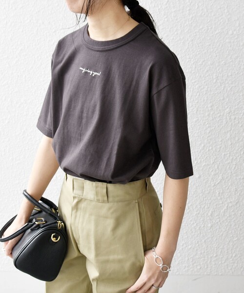 Healthknit(ヘルスニット)の「【SHIPS any別注】Healthknit:〈洗濯機可能〉エンブロイダリー クロップド TEE(Tシャツ/カットソー・レディース・オフホワイト/ブラック/ライトグリーン・ONE SIZE)」の19枚目の写真