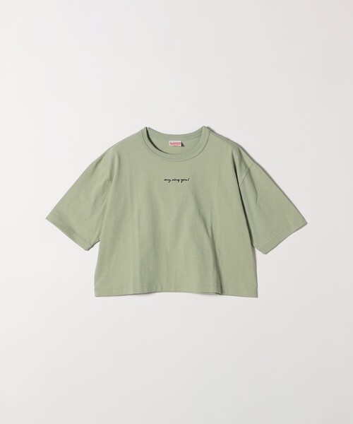 Healthknit(ヘルスニット)の「【SHIPS any別注】Healthknit:〈洗濯機可能〉エンブロイダリー クロップド TEE(Tシャツ/カットソー・レディース・オフホワイト/ブラック/ライトグリーン・ONE SIZE)」の14枚目の写真