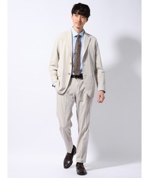 SUIT SQUARE（スーツスクエア）の「PERFORMANCE SUIT【3点セット】ジャケット&パンツ&Tシャツセットアップ ウォッシャブル 裾上げ済み（スーツセット）」