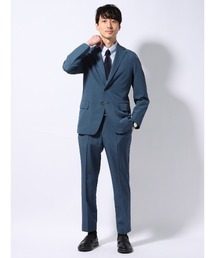 SUIT SQUARE（スーツスクエア）の「PERFORMANCE SUIT【3点セット】ジャケット＆パンツ＆Tシャツセットアップ ウォッシャブル 裾上げ済み（スーツセット）」