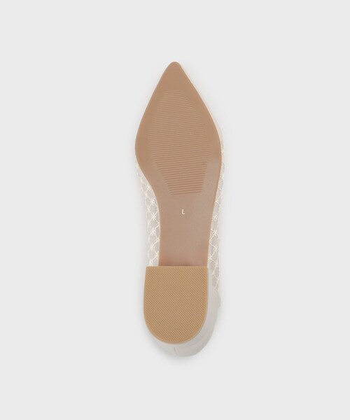 index（インデックス）の「レースチュールフラットパンプス（パンプス・レディース・ブラック/ナチュラル・02/03/01）」の9枚目の写真