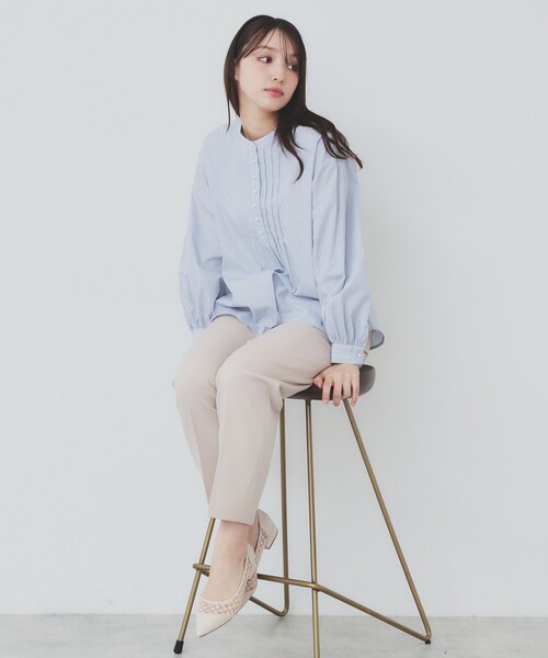 index（インデックス）の「レースチュールフラットパンプス（パンプス・レディース・ブラック/ナチュラル・02/03/01）」の10枚目の写真