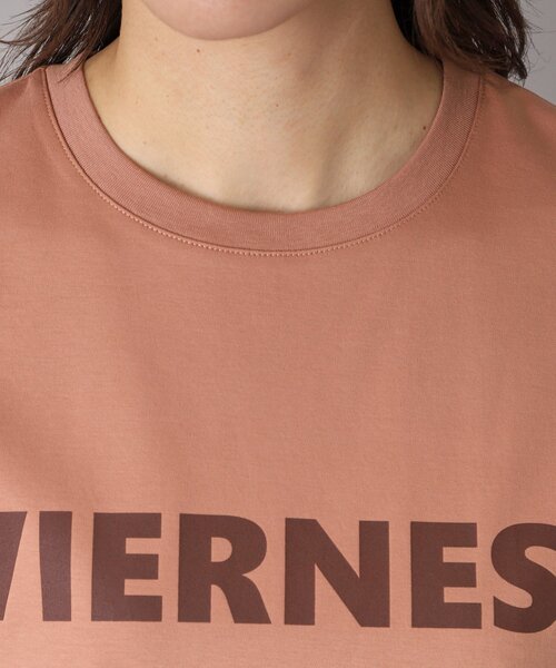 DRESSTERIOR(ドレステリア)の「【接触冷感/抗菌防臭/消臭】アイスクリアコットン VIERNESロゴT(Tシャツ/カットソー・レディース・ホワイト/サンドベージュ/ネイビー・36/38/34)」の10枚目の写真