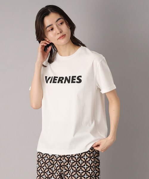 接触冷感/抗菌防臭/消臭】アイスクリアコットン VIERNESロゴT（T
