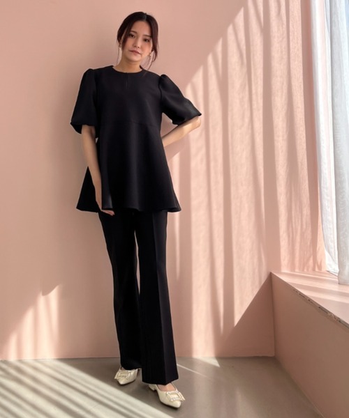 マメクロゴウチ　フレアカットパンツ フレアカットタックパンツ/MM557304 – MISCH MASCH|31 Sons de mode