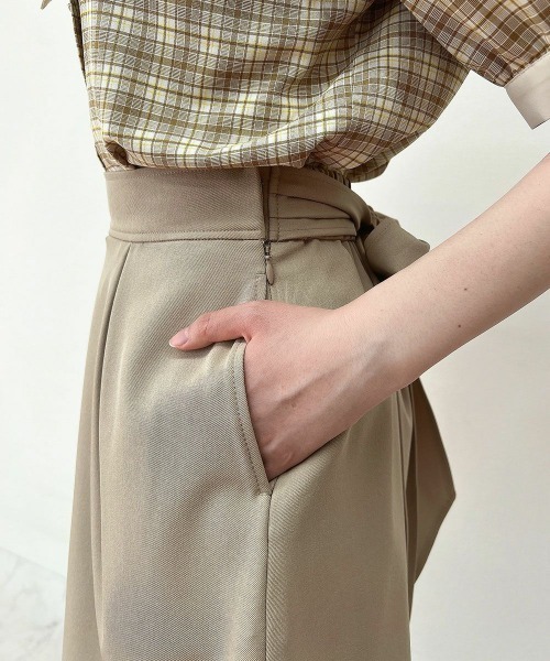 F i.n.t（フィント）の「ビッグリボンミニスカート/fint　フィント（スカート・レディース・ライトグレー/ネイビー/ベージュ・FREE）」の11枚目の写真