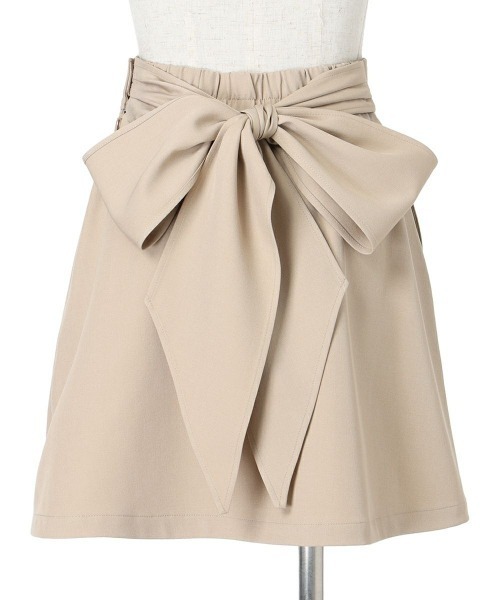 F i.n.t（フィント）の「ビッグリボンミニスカート/fint　フィント（スカート・レディース・ライトグレー/ネイビー/ベージュ・FREE）」の20枚目の写真