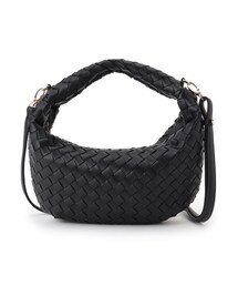 Reflect | 【ショルダー付き/長財布も入る!】レザー調メッシュバッグ(ハンドバッグ)