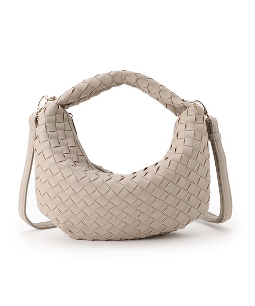 Reflect(リフレクト)の「【ショルダー付き/長財布も入る!】レザー調メッシュバッグ(ハンドバッグ・レディース・オフホワイト/ナチュラル/ブラック・00)」の15枚目の写真