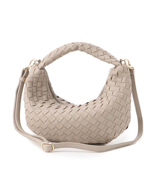 Reflect(リフレクト)の「【ショルダー付き/長財布も入る!】レザー調メッシュバッグ(ハンドバッグ・レディース・オフホワイト/ナチュラル/ブラック・00)」の17枚目の写真