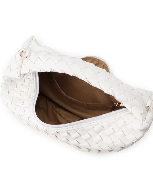 Reflect(リフレクト)の「【ショルダー付き/長財布も入る!】レザー調メッシュバッグ(ハンドバッグ・レディース・オフホワイト/ナチュラル/ブラック・00)」の20枚目の写真