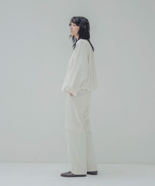 DRESSLAVE(ドレスレイブ)の「back peach classy work pants(バックピーチクラッシーワークパンツ)(カーゴパンツ・レディース・ホワイト・36/38)」の9枚目の写真