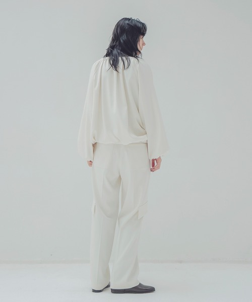 DRESSLAVE(ドレスレイブ)の「back peach classy work pants(バックピーチクラッシーワークパンツ)(カーゴパンツ・レディース・ホワイト・36/38)」の10枚目の写真