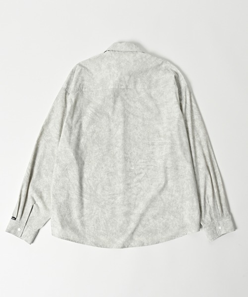 ADAM PATEK(アダムパテック)の「【ADAMPATEK/アダムパテック】uneven dyeing shirt むら染めプリントシャツ(シャツ/ブラウス・レディース・ブラック/グレー/ホワイト・1/2)」の11枚目の写真