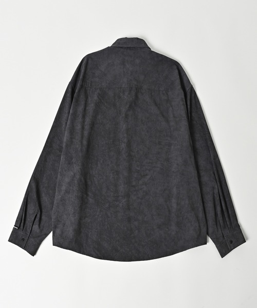 ADAM PATEK(アダムパテック)の「【ADAMPATEK/アダムパテック】uneven dyeing shirt むら染めプリントシャツ(シャツ/ブラウス・レディース・ブラック/グレー/ホワイト・1/2)」の7枚目の写真