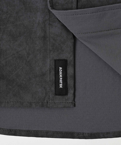 ADAM PATEK(アダムパテック)の「【ADAMPATEK/アダムパテック】uneven dyeing shirt むら染めプリントシャツ(シャツ/ブラウス・レディース・ブラック/グレー/ホワイト・1/2)」の6枚目の写真