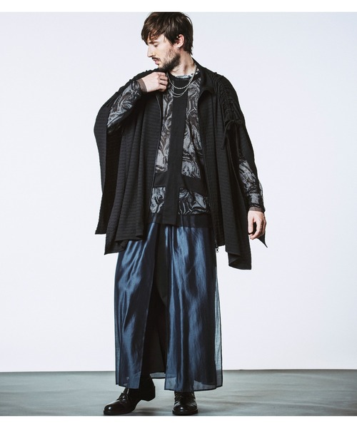 NO ID.（ノーアイディ）の「【NO ID.】Inverted Cross Mesh Pullover / インバーテッド クロス メッシュ プルオーバー（Tシャツ/カットソー・メンズ・ブラック/ホワイト・ONE SIZE）」の14枚目の写真