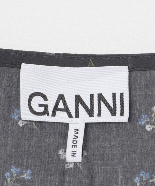 GANNI(ガニー)の「GANNI Printed Cotton Peplum Blouse(シャツ/ブラウス・レディース・ブラック系その他・36)」の13枚目の写真