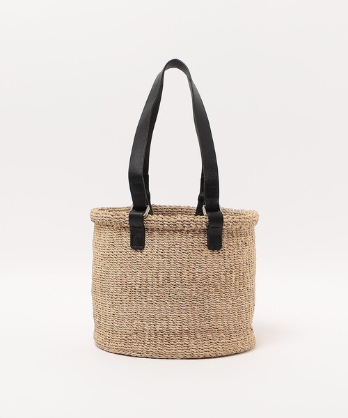 ODETTE E ODILE（オデットエオディール）の「＜ Bucket Baggage＞2HADL Basket M（かごバッグ・レディース・ブラック/ベージュ・FREE）」の5枚目の写真