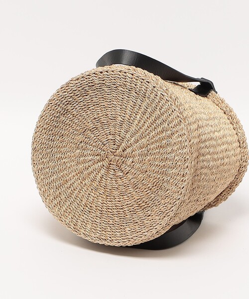 ODETTE E ODILE（オデットエオディール）の「＜ Bucket Baggage＞2HADL Basket M（かごバッグ・レディース・ブラック/ベージュ・FREE）」の10枚目の写真