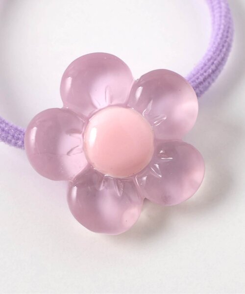 apres les cours（アプレレクール）の「クリアお花ヘアゴム2個セット（ヘアゴム・キッズ・ラベンダー/アイボリー・FREE）」の8枚目の写真