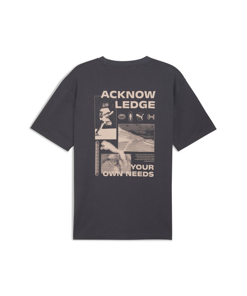 PUMA（プーマ）の「PUMA プーマ ユニセックス グラフィックス リカバリー 半袖 Tシャツ（Tシャツ/カットソー・メンズ・ピンク系その他/オフホワイト/グレー・LARGE/MEDIUM/SMALL/X-LARGE/XX-LARGE）」の4枚目の写真