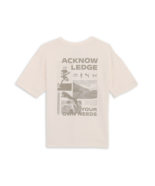PUMA（プーマ）の「PUMA プーマ ユニセックス グラフィックス リカバリー 半袖 Tシャツ（Tシャツ/カットソー・メンズ・ピンク系その他/オフホワイト/グレー・LARGE/MEDIUM/SMALL/X-LARGE/XX-LARGE）」の5枚目の写真