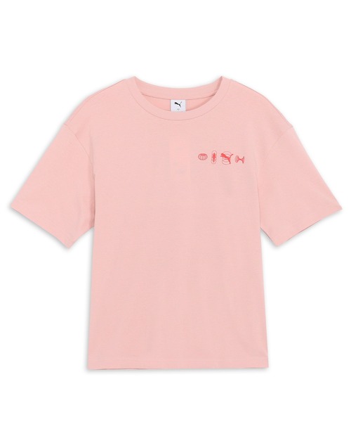 PUMA（プーマ）の「PUMA プーマ ユニセックス グラフィックス リカバリー 半袖 Tシャツ（Tシャツ/カットソー・メンズ・ピンク系その他/オフホワイト/グレー・LARGE/MEDIUM/SMALL/X-LARGE/XX-LARGE）」の3枚目の写真