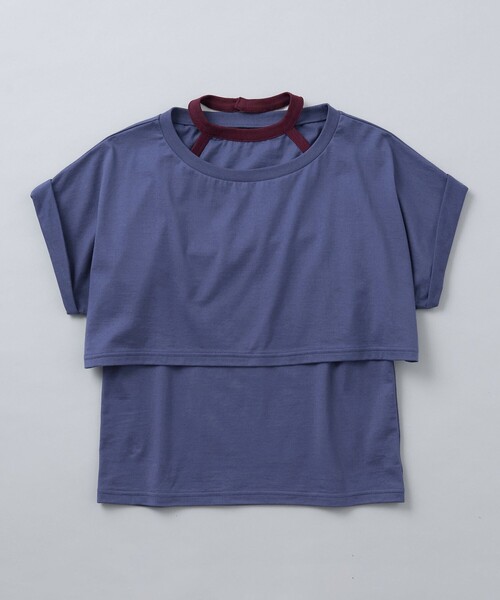 セール】＜6(ROKU)＞レイヤード ホルターネック＆Tシャツ（T