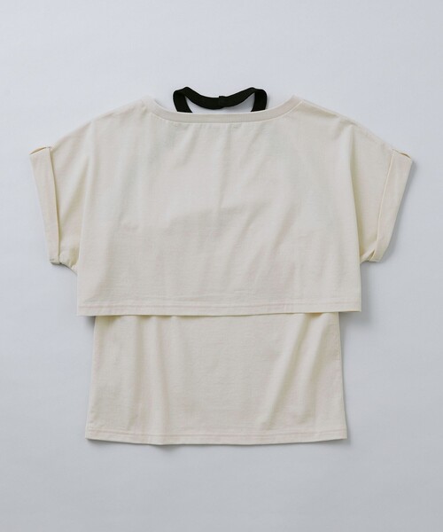 セール】＜6(ROKU)＞レイヤード ホルターネック＆Tシャツ（T